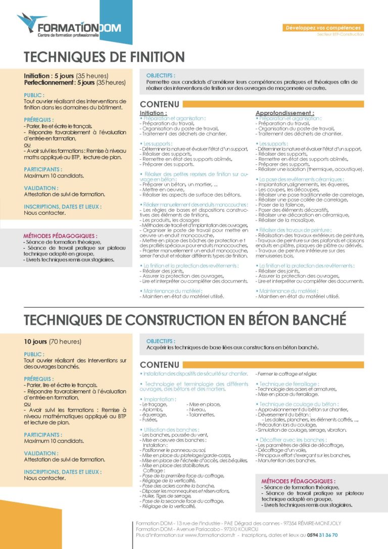 Formationdom | Techniques De Finition